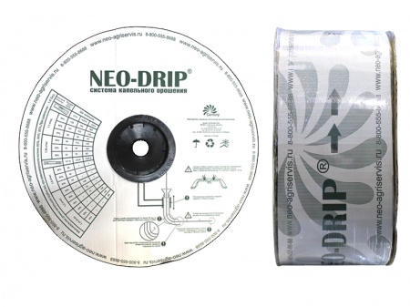 капельная лента neo-drip (толщина 8 mils), шаг 25 см, вылив 1,35 л/ч - 2500 м